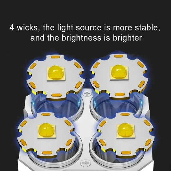 5LED High Power Led Flashlight- Rechargeable