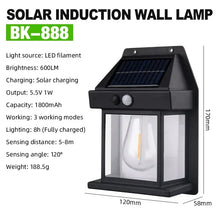 Outdoor Solar Tungsten Wall Light