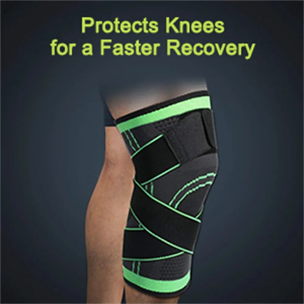2 PCS- KNEE SUPPORTS - WITH ADJUSTABLE  STRAP