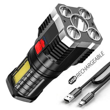 5LED High Power Led Flashlight- Rechargeable