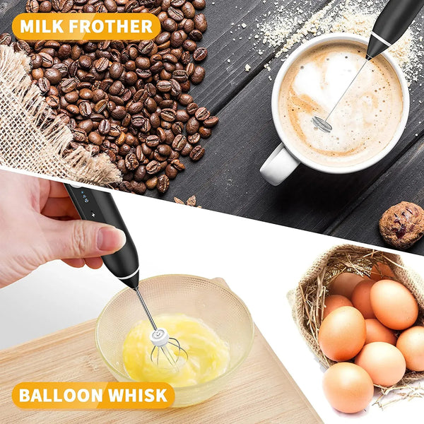 2 in 1 Electric Rechargeable Coffee Beater & Milk Frother and Foamer | High Quality