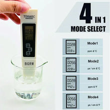 1PC White Digital Water Quality Tester TDS EC Meter Range 0 to 9990 Multifunctional Water Purity Temperature