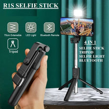 Bluetooth Wireless Selfie Stick Tripod Extendable With Flash Light